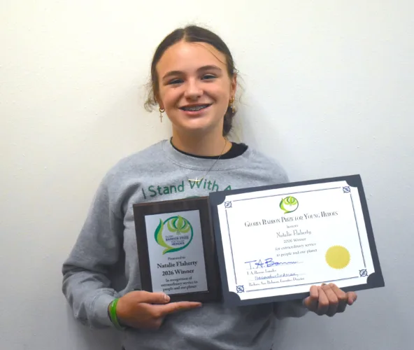 Local girl receives Prize for Young Heroes